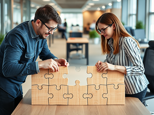 Wir puzzlen hochkant - so gut sind wir!